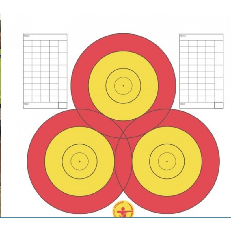 Danage Practice Target Face Multi Centre